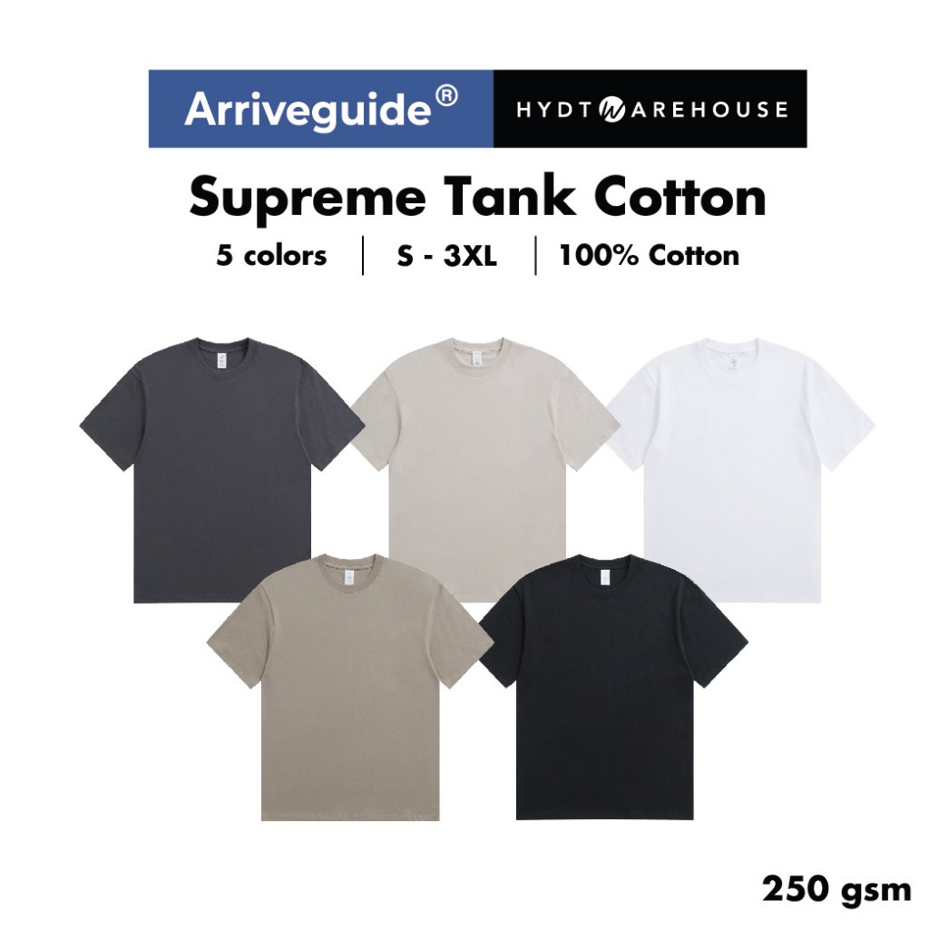 HYDT WAREHOUSE Supreme Tank Cotton Adult Tshirts 100% Cotton Tee Unisex ...