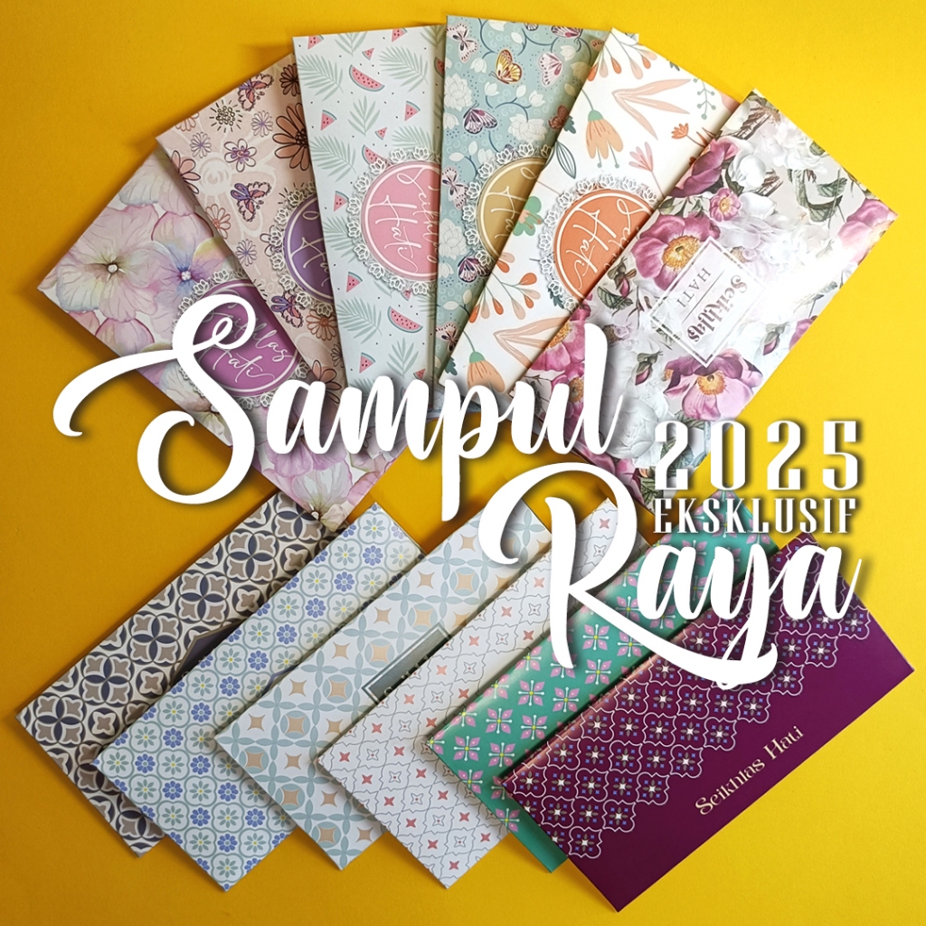 PROMOSI RAYA🔥 (10pcs) Premium Sampul Raya Self Lock | Card Tebal 190gsm ...