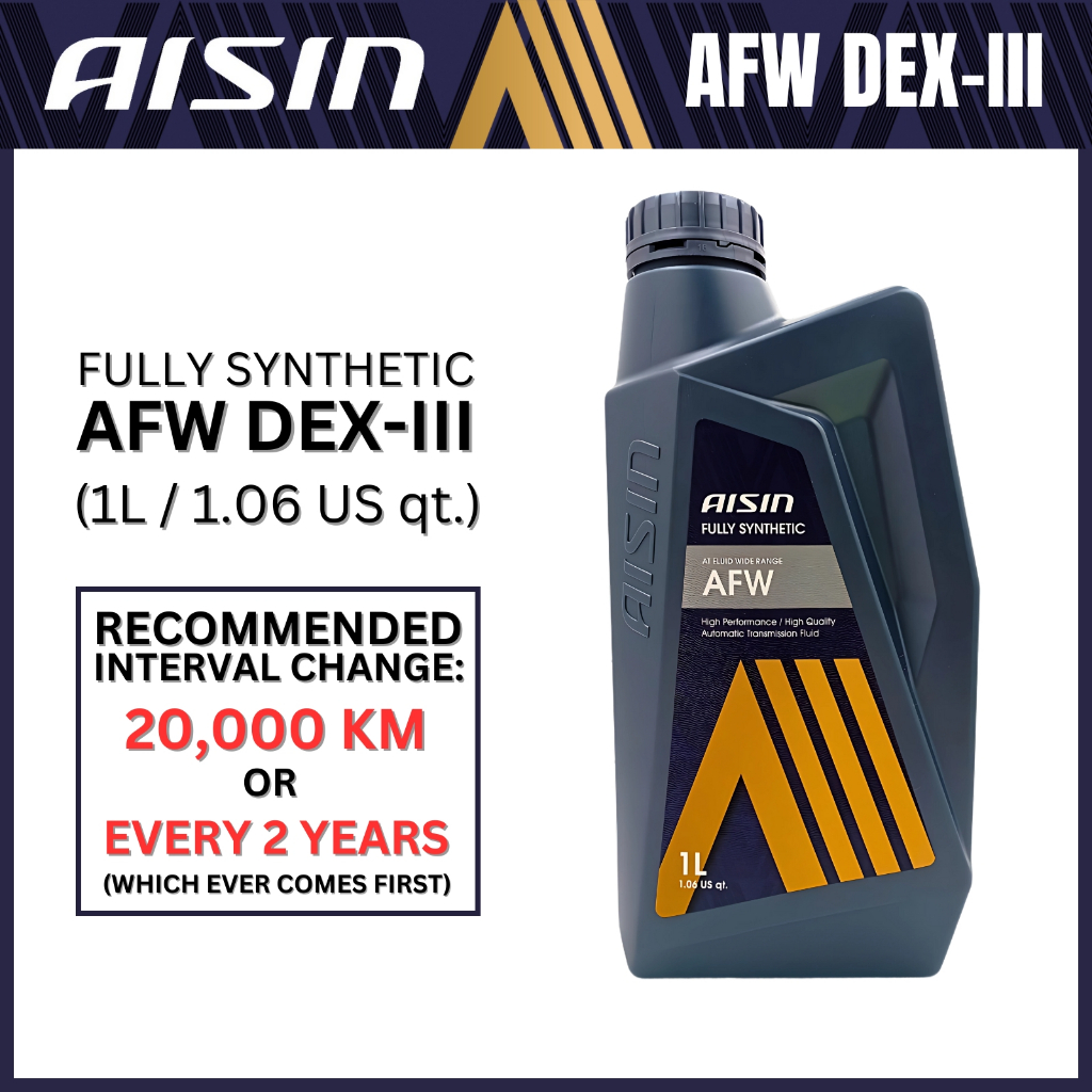 AISIN Fully Synthetic ATF Dexron-III - AFW (DEX-III) (1L) | Shopee Malaysia