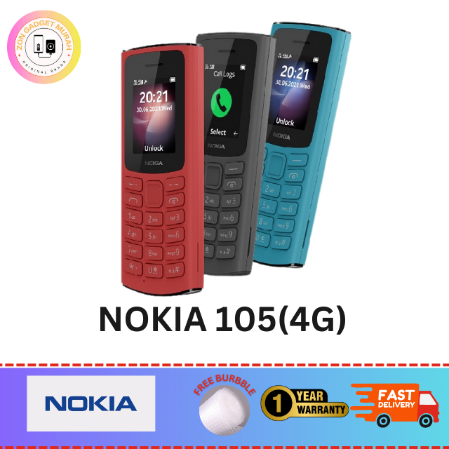 [Malaysia Set] Nokia 105 4G - HD voice calls, easy to use, Dual SIM ...