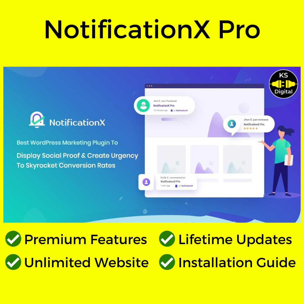 [Latest] NotificationX Pro (Free Updates + Premium Version) | Shopee ...