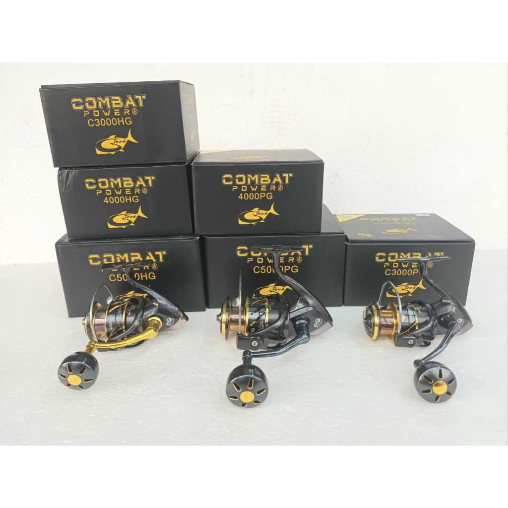 GTECH COMBAT POWER SALTWATER SPINNING FISHING REEL | Shopee Malaysia