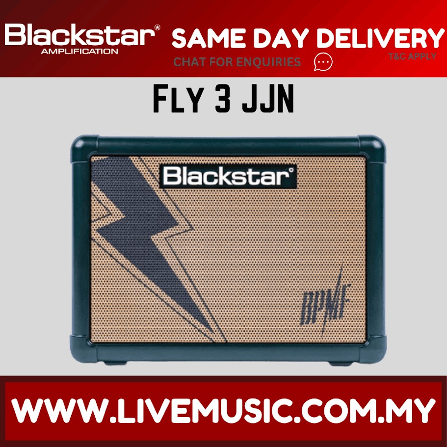 Ampli Guitare Blackstar Fly 3 JJN Edition Limitée - 3W, Effet Delay, Entrée MP3, Alimentation Piles - Finition Verte