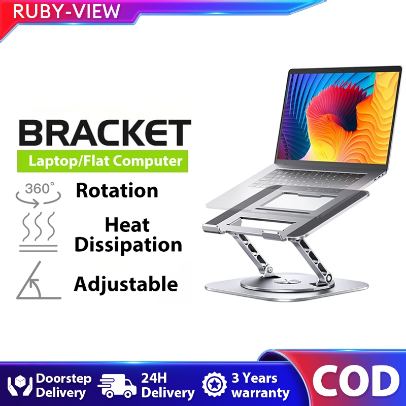 RUBY Laptop Stand Adjustable Tablet Stand Laptop Holder 360° Rotatable ...
