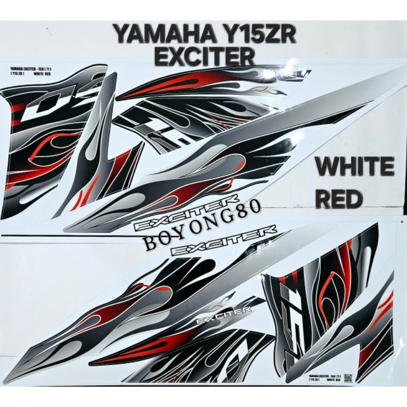 YAMAHA Y15 Y15ZR EXCITER ( 71 ) BODY STICKER SPECIAL EDITION API DESIGN ...
