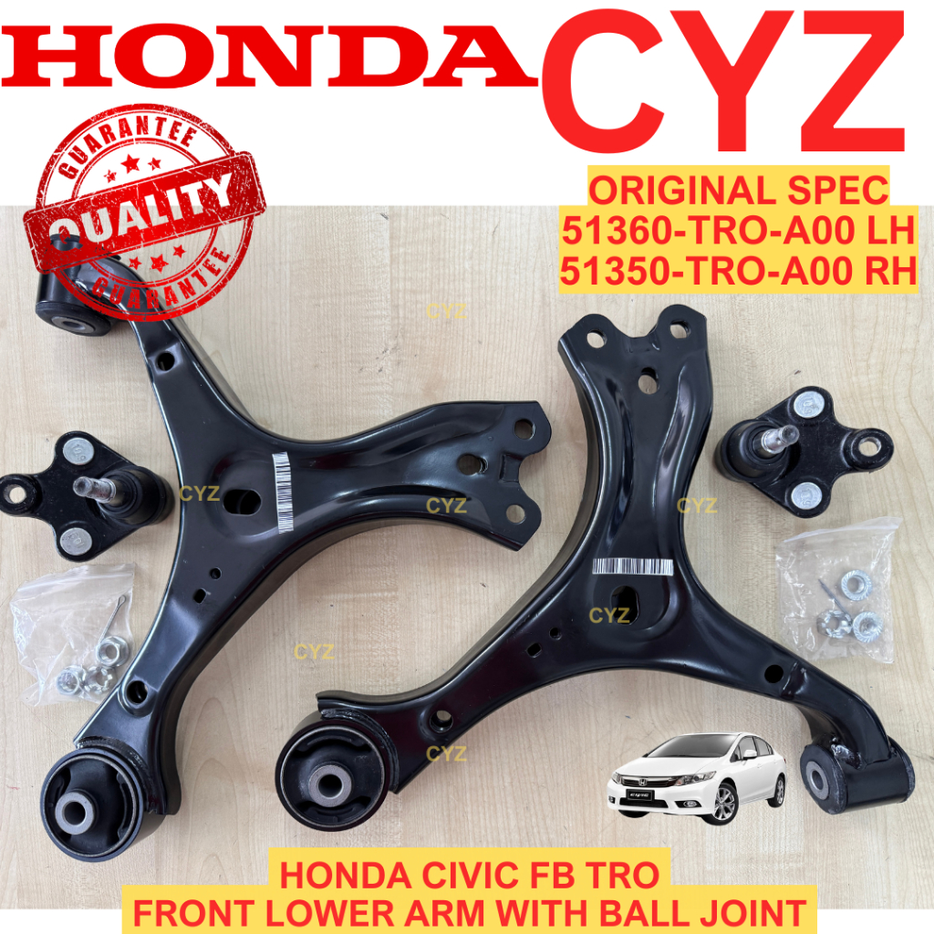Front Lower Arm HONDA CIVIC TRO FB 1.5, 1.8, 2.0 LH + RH (HONDA ...
