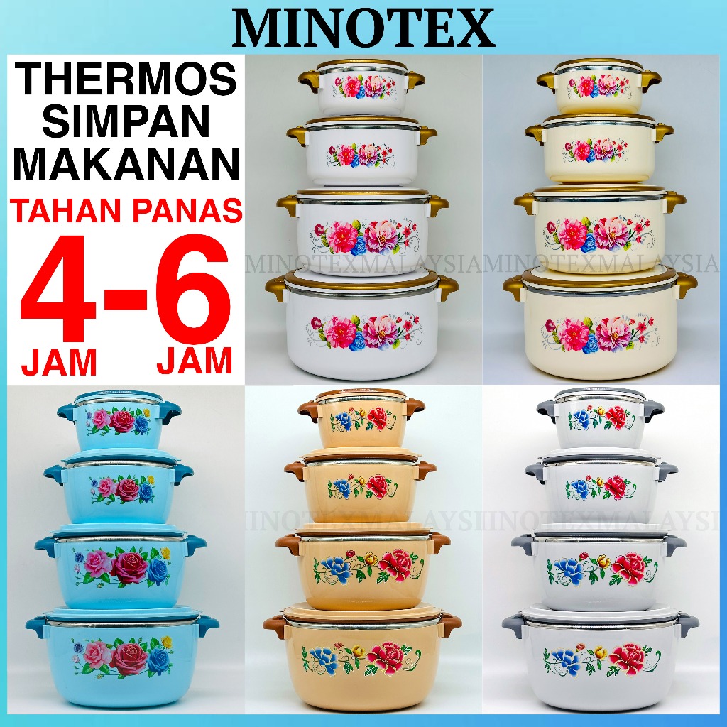 1L/2L/4L/6L Food Storage Container with Lockable Lid/Food Thermos ...