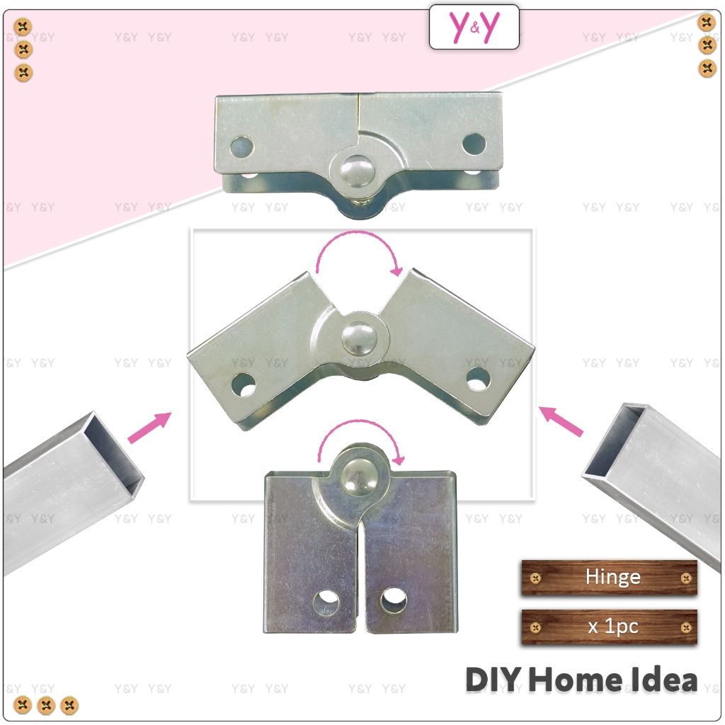 Y&Y Eco 180 Degree Rectangular Tube Folding Hinge Bracket / Foldable ...