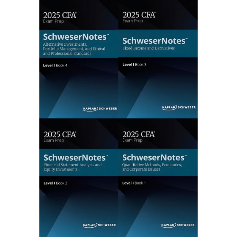 2025 CFA Exam Prep Level 1 SchweserNotes | Shopee Malaysia