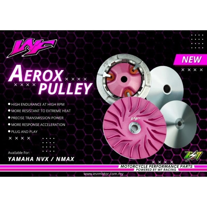 ESR MOTOR WF RACING PULLEY , ROLLER & SPRING FOR NVX & NMAX HOUSING ...