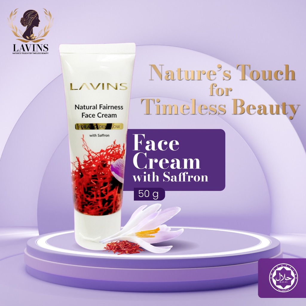 LAVINS Saffron Daily Fairness Face Cream For Natural Glow and Reduce ...