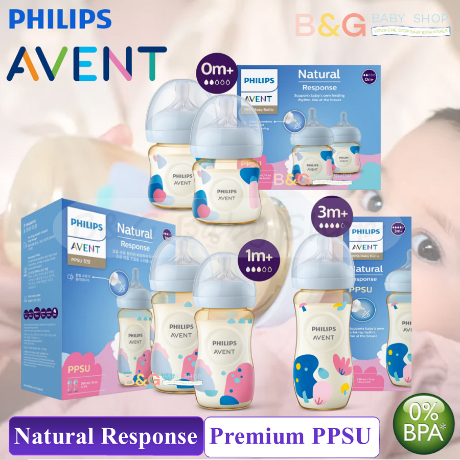Philips Avent Natural PPSU Anti Colic Wide Neck Baby Newborn Milk