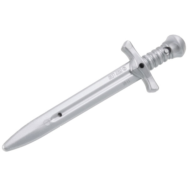 LEGO Castle Greatsword Sword Blade Minifigure Weapon Part Light Grey 48495 x 5