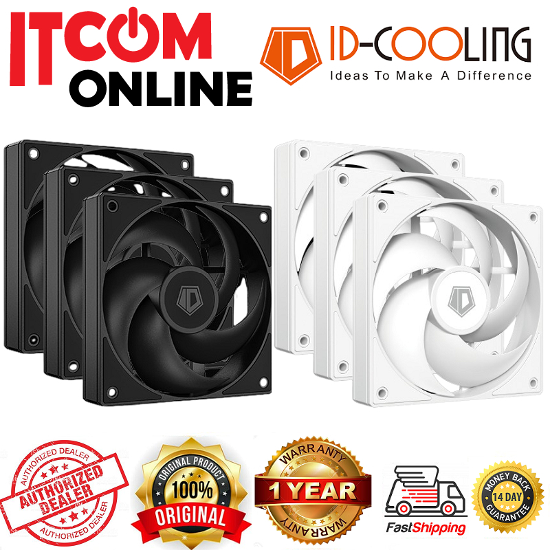 ID-COOLING AS-120-K SINGLE FAN & 3FANS PACK 12CM CASING FAN (ID-FAN-AS ...