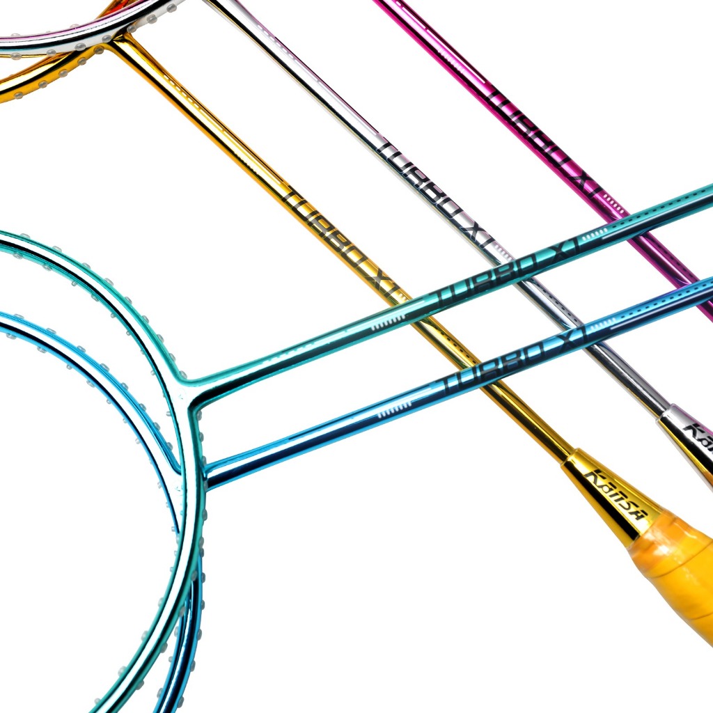 Kansa Badminton Rackets TURBO X1 Chrome Full Carbon 4U Original Maximum ...