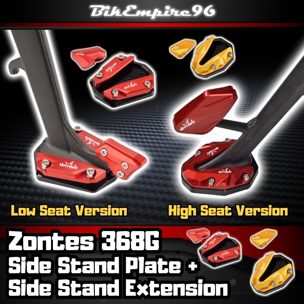 ZONTES 368G SIDE STAND PLATE + EXTENSION (LOW SEAT VERSION) | Shopee ...