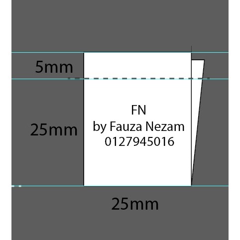 request : label satin centerfold 25x25mm | Shopee Malaysia