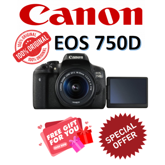 Canon 750D with 18-55mm Lens (Used)Good Condition | 100% original ...