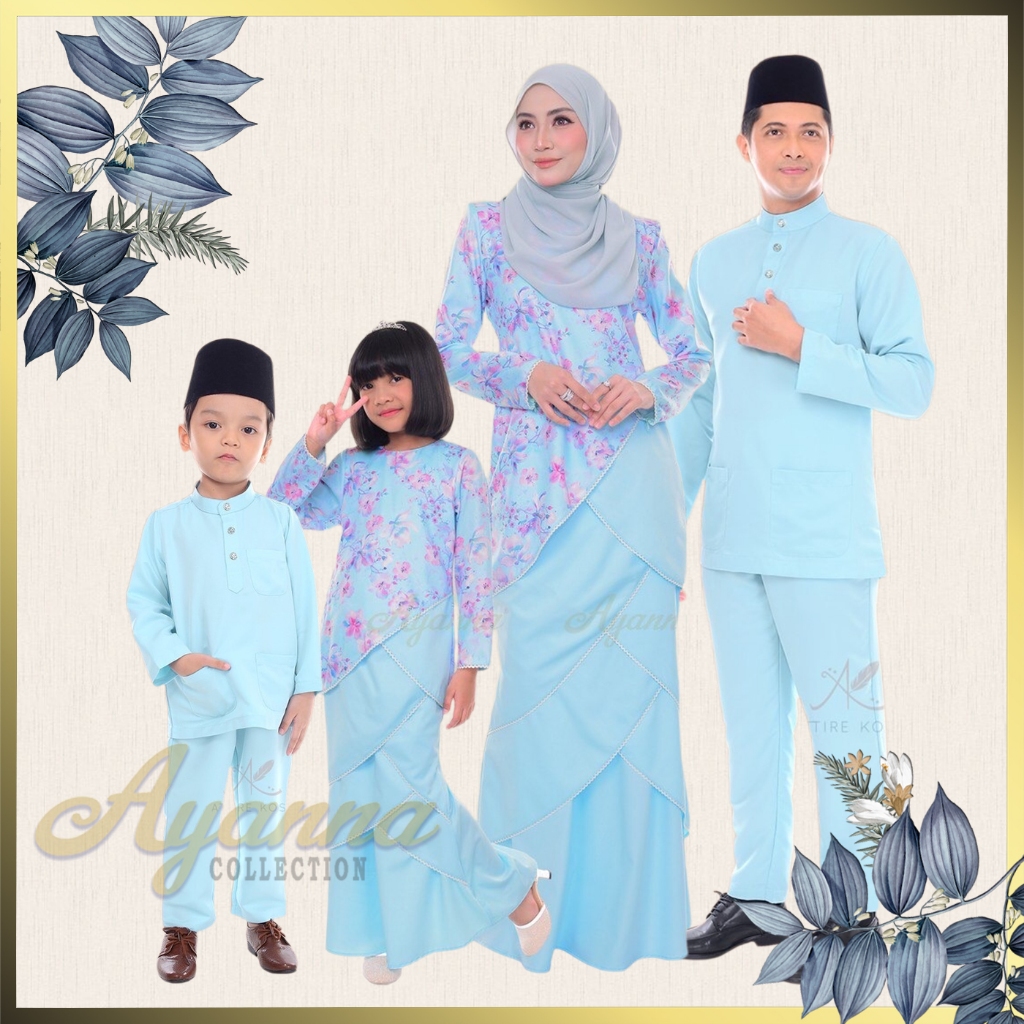 RAYA 2025 | BAJU RAYA SEDONDON BABY BLUE / BIRU LAUT / SKY BLUE (PLUS ...