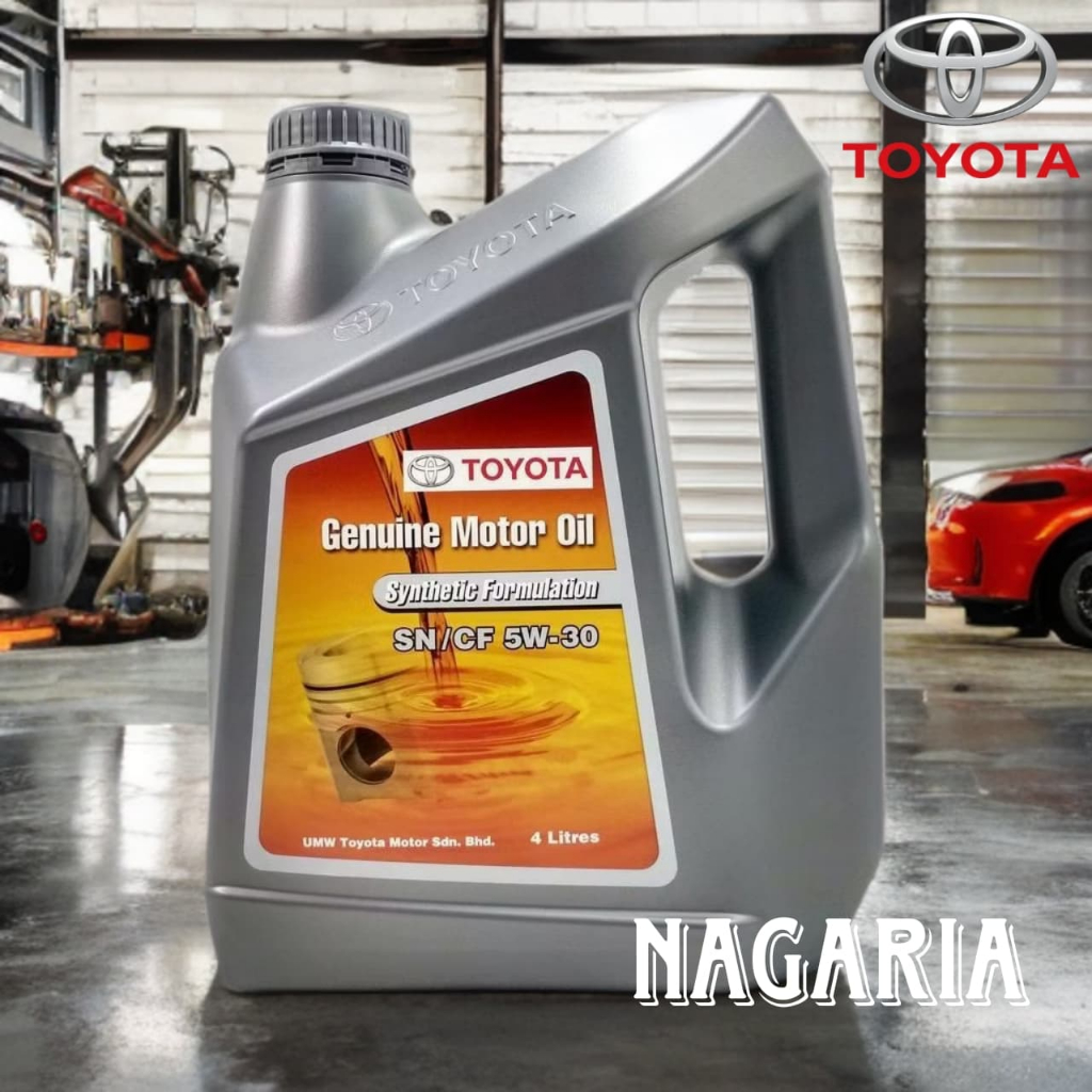 Toyota 5W30 SN/CF Semi Synthetic Engine Oil (4 Liter) Yaris, Camry ...