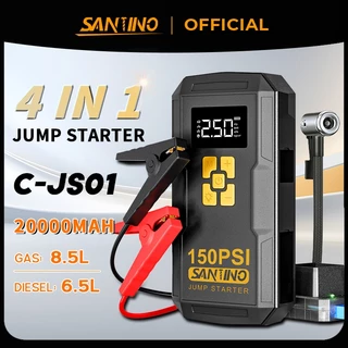 4 IN 1 Jumper Powerbank（20000MAH）Jumper Kereta Jump Starter Car Powerbank With Pump Tire Inflator Portable Rechargeable