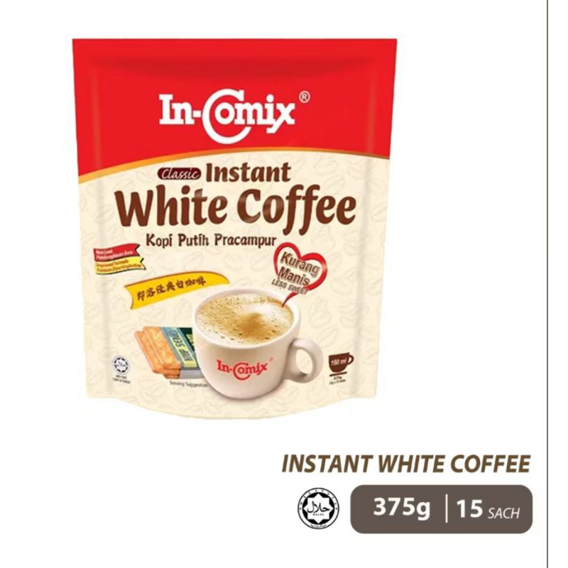 [New Look] In Comix Classic Instant White Coffee Less Sweet | Shopee ...