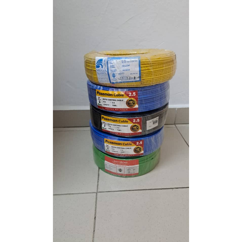 Cable wayar 2.5mm PVC Insulated Cable 电线 | Shopee Malaysia