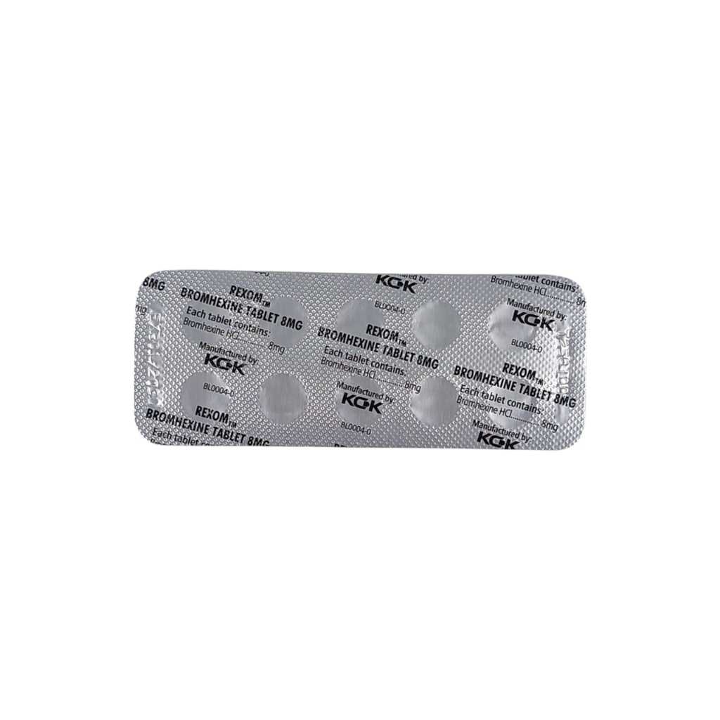 REXOM BROMHEXINE 8MG TABLET 10'S/STP | Shopee Malaysia