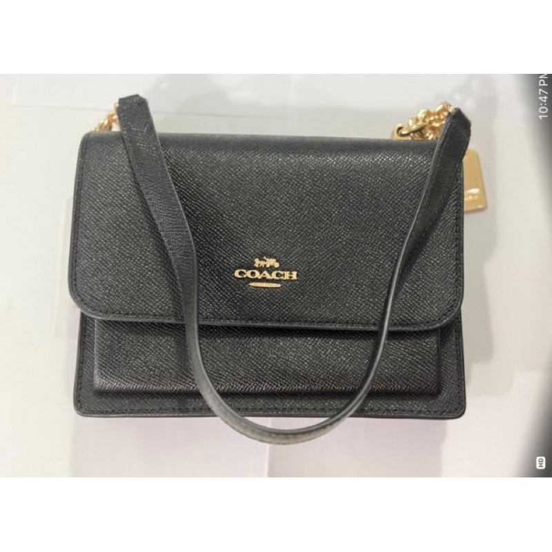 Coach Mini Claire Crossbody In Black | Shopee Malaysia