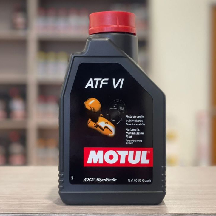 Motul ATF VI  Fully Synthetic Automatic Transmission Fluid – 6 X 1 Liter Bottles (6L Total)