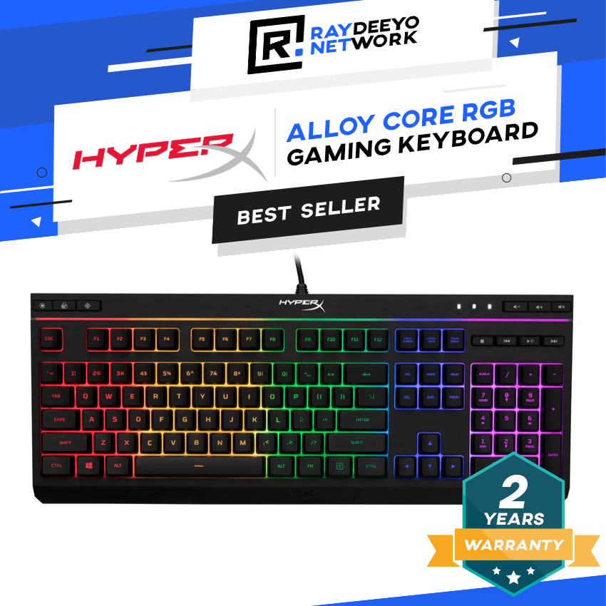 HyperX Alloy Core Membrane Quiet RGB US Layout Gaming Keyboard | Shopee ...