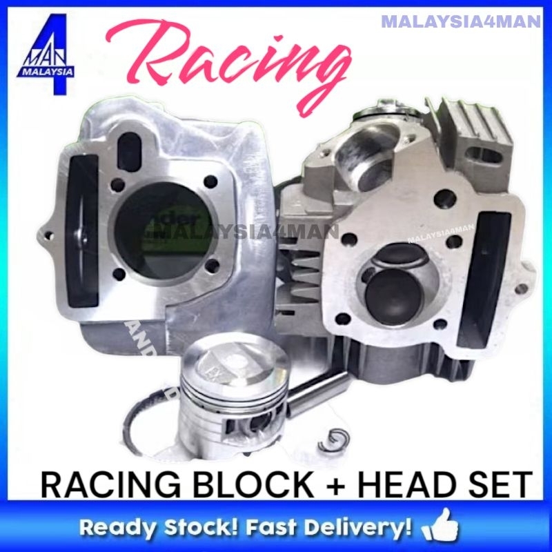 Ex5 DREAM WAVE100 WAVE100R RACING HEAD ASSY 23/27 24/28 + RACING block ...