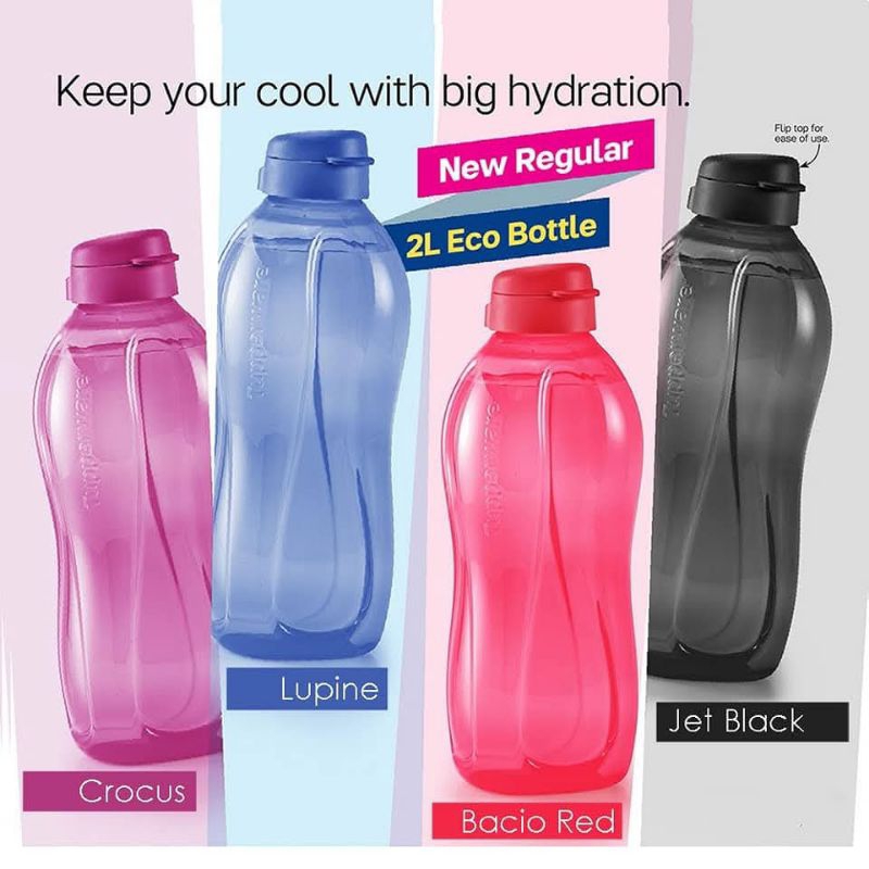 Tupperware Giant Eco Bottle (botol air 2L) | Shopee Malaysia