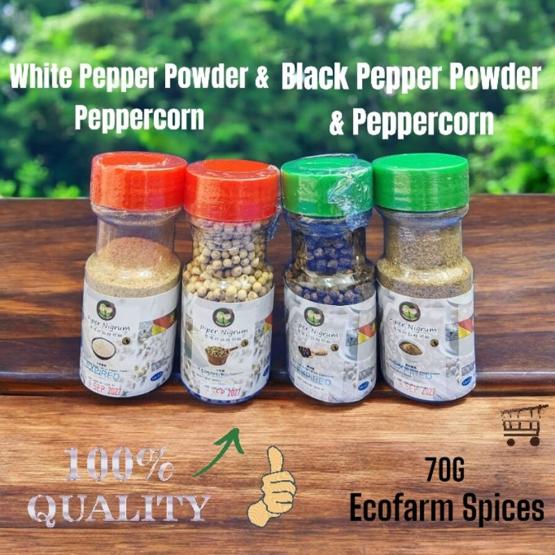 70G [Grade A] 100% Original Sarawak Pepper | Black Pepper | White ...