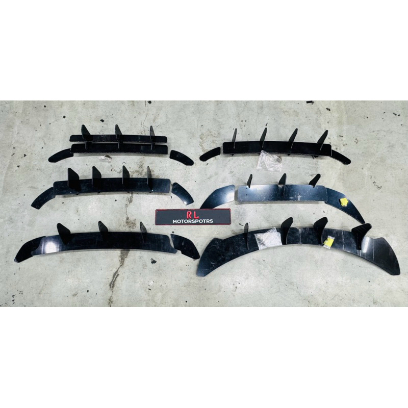 Volkswagen golf Mk6 Mk7 Mk7.5 GTI R R20 rear bumper diffuser skirt lip ...
