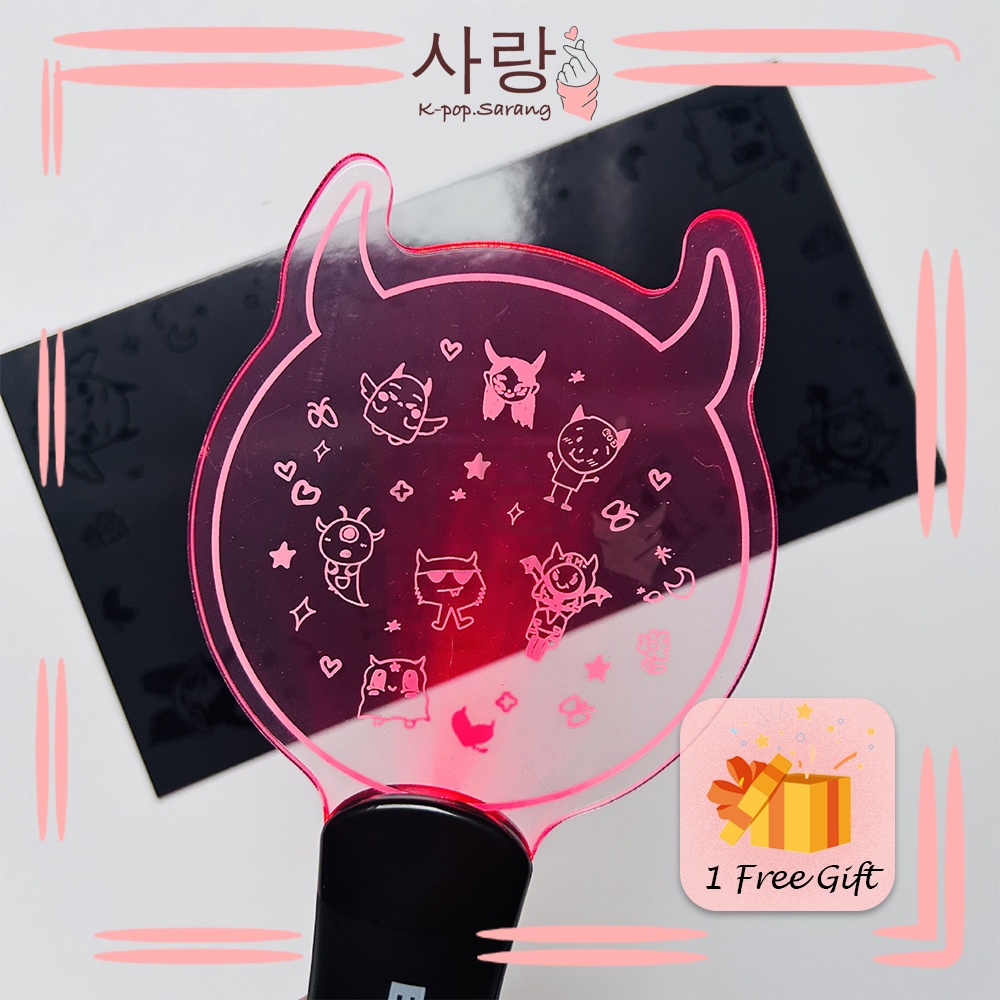 OFFICIAL BABYMONSTER Penlight Lightstick Keychain Ahyeon Chiquita Ruka ...