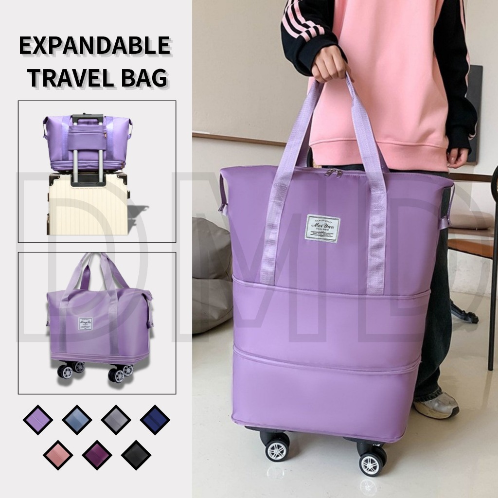 Waterproof Large Capacity Travel Trip Luggage Roller Wheel Bag Foldable ...