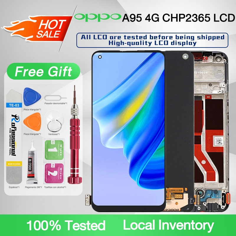 TFT LCD with Frame For OPPO A95 4G CPH2365 LCD Display Touch Screen ...