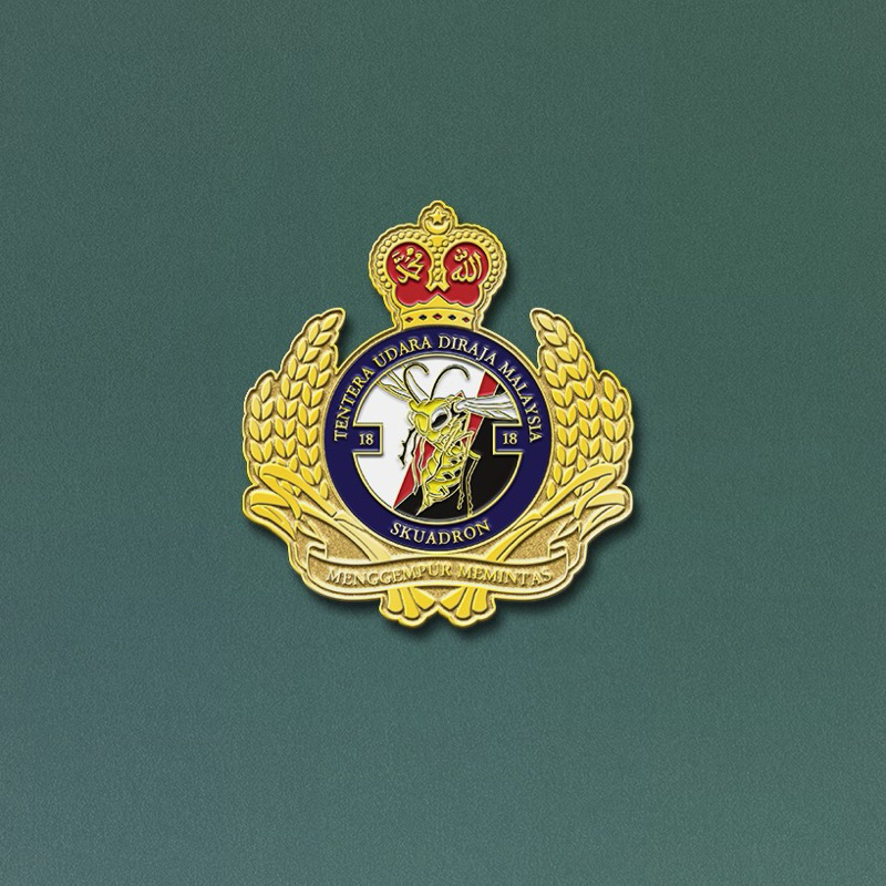 Aviation Lapel Pin - TUDM (RMAF) Squadron No. 18 F/A-18D Hornet ...