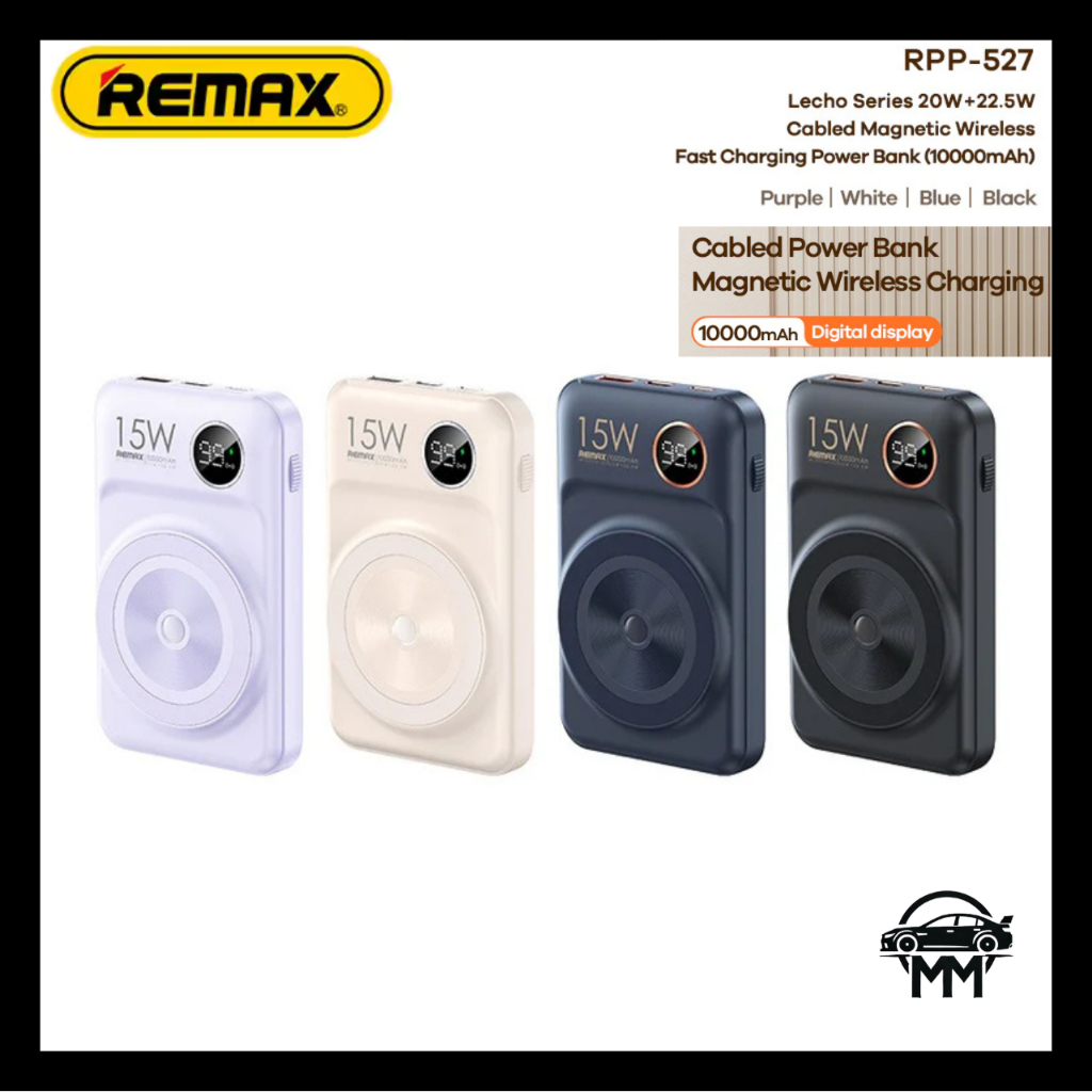 Remax RPP-527 10000mAh QC 22.5W Magnetic Wireless 15W Retro Style ...