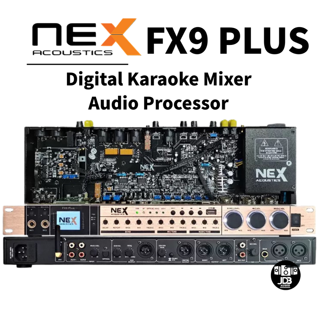 NEX FX9 Plus Digital Reverb Mixer Processor – Professional KTV MIxer ...