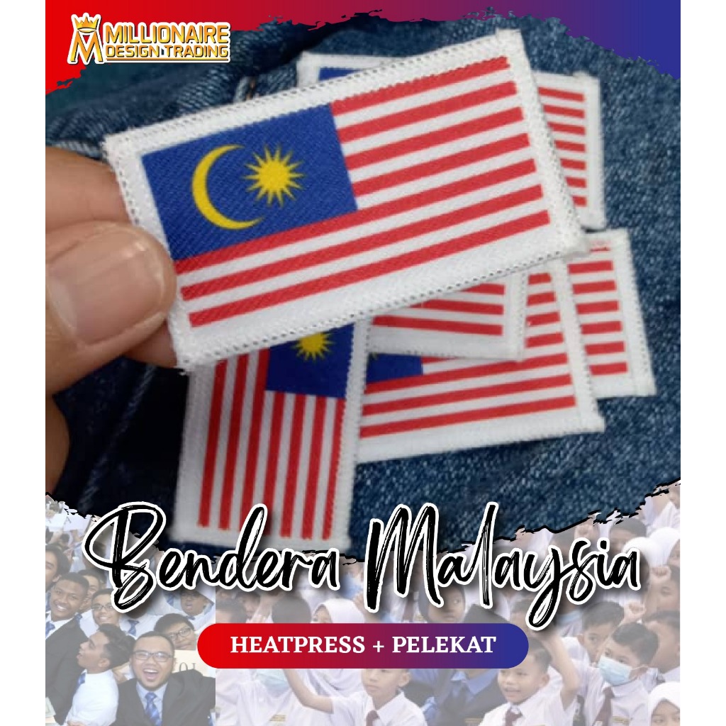 BENDERA MALAYSIA|BENDERA MALAYSIA KAIN|HEATPRESSPELEKAT(GUM)|HIGH ...