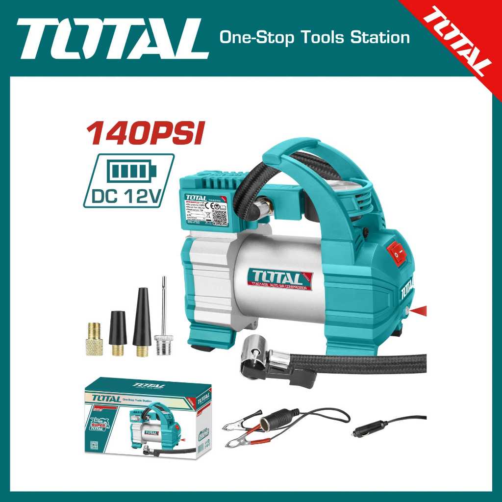 TOTAL Auto air compressor TTAC1406 | Shopee Malaysia