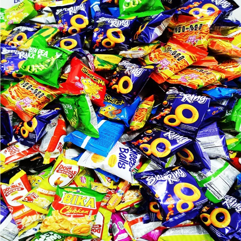 1kg Giant Pack Mix Snacks Sper Ring /Bika /Twisties /Shoyuemi /Mimi ...