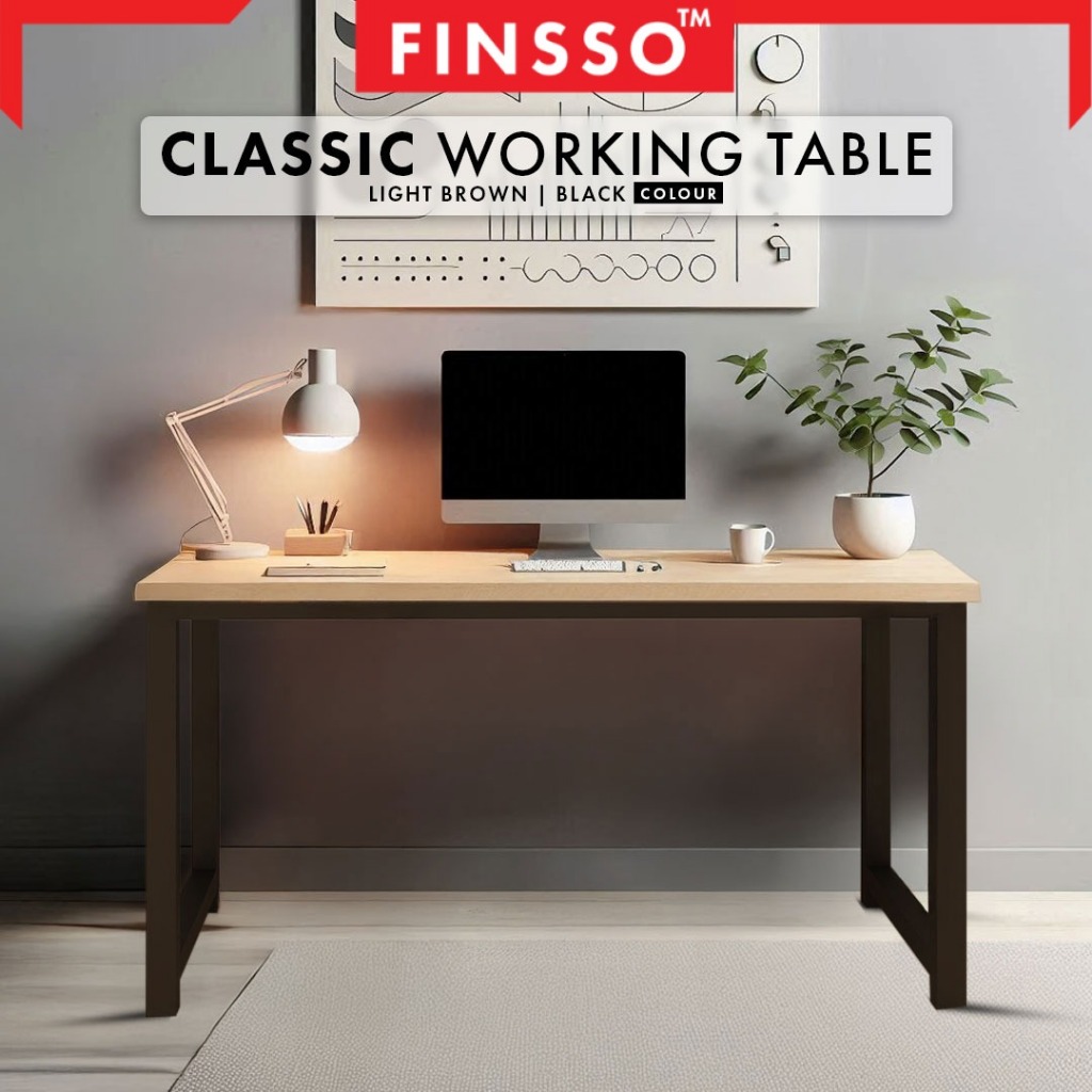 [180CM] Study & Office Table | 16mm Tebal Table Top | Meja Belajar ...