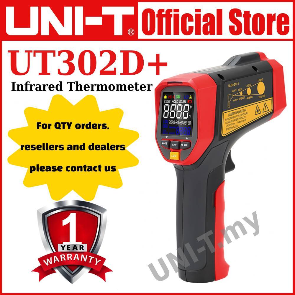 UNI-T UT302D+ Infrared thermometer (Industrial Use) | Shopee Malaysia
