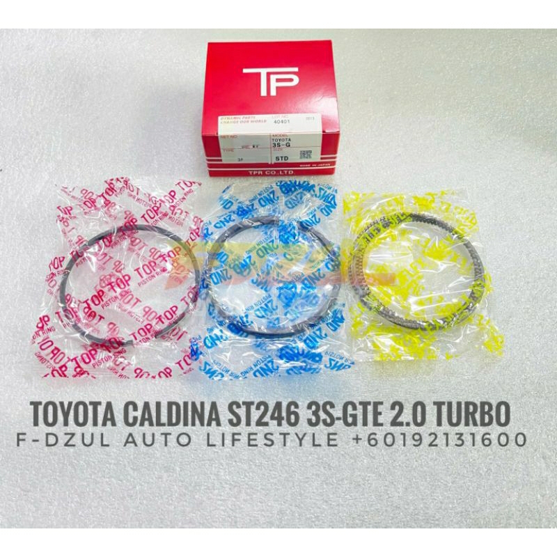 TP Piston Rings Toyota Caldina GT4 Turbo ST246 3S-GTE 86MM STD Size ...