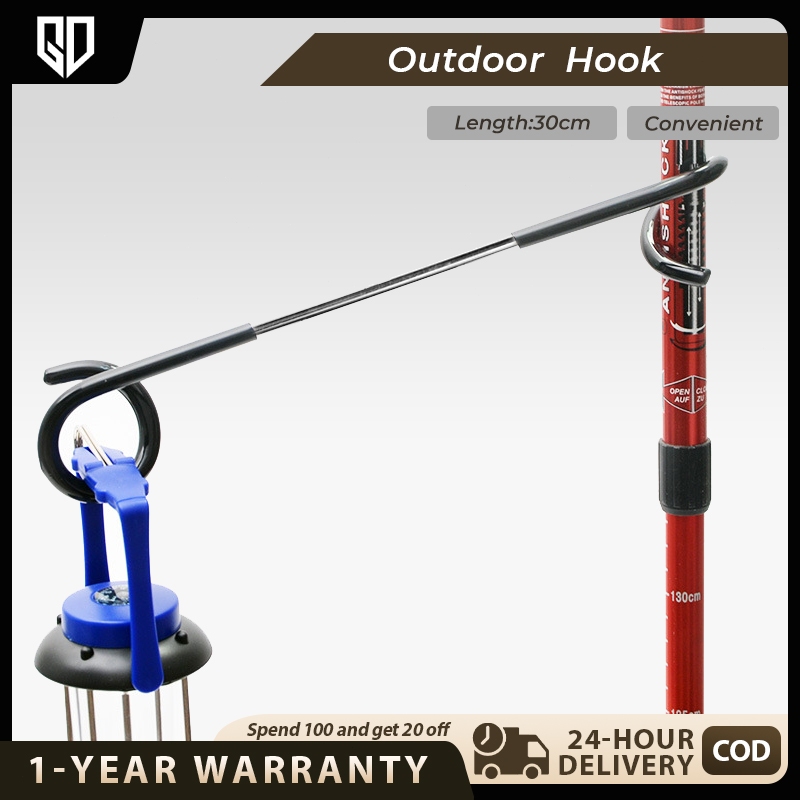 【GD】Camping Lamp Hook Outdoor Camping Tent Pole Hook Hanger Bracket Two ...