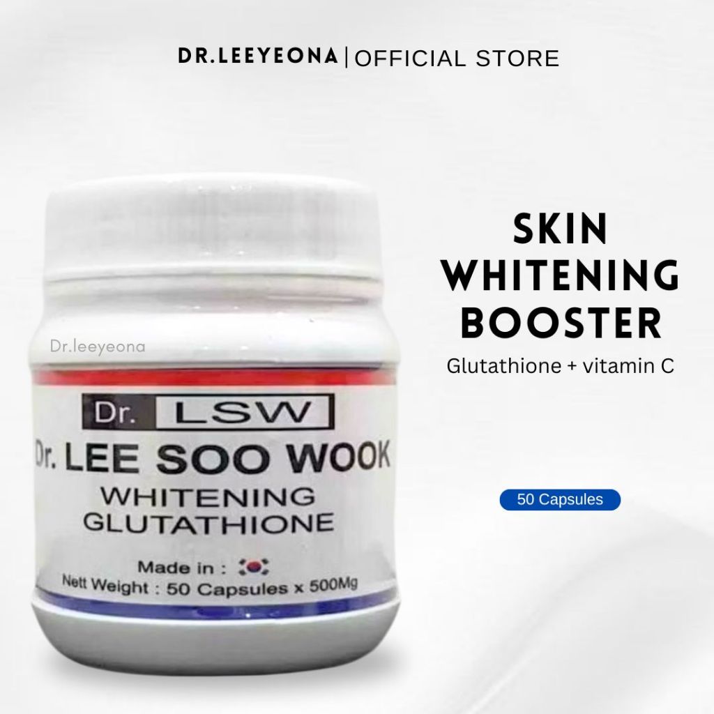 Dr LSW asli Original 100% Glutathione Skin Whitening ( lee soo wook ) ubat  putih satu badan korea