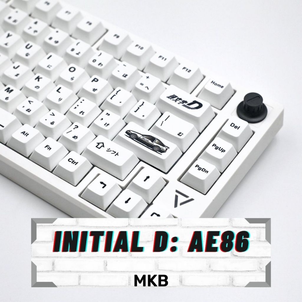 MKB Initial D: AE86 PBT Cherry Profile Keycap Set for Mechanical ...